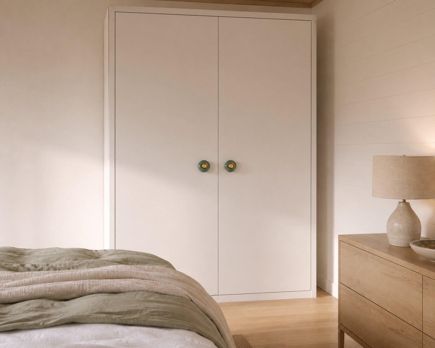 Pauline Ceramic Cabinet Knob side profile showing knob height