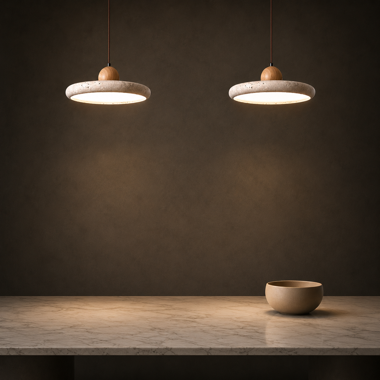 Sabi Travertine Pendant Light