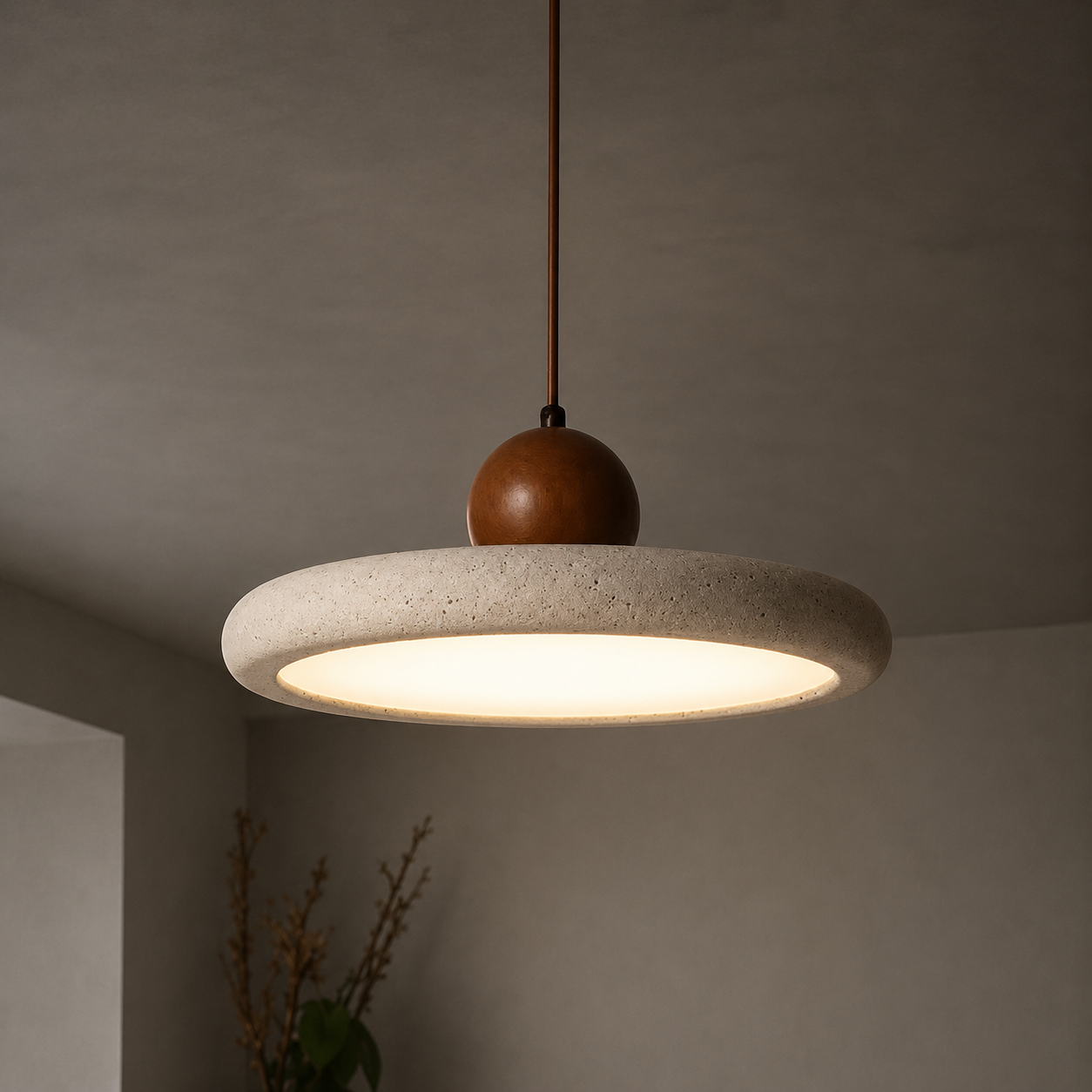 Sabi Travertine Pendant Light