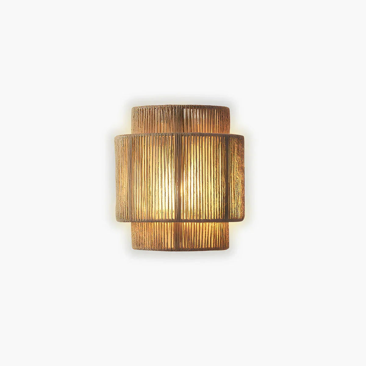 Siberut woven rope wall light dimensions diagram