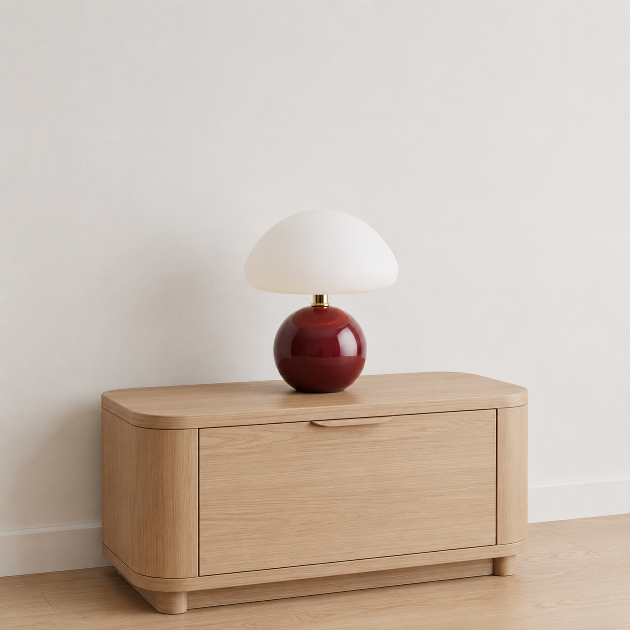 Suffolk Mushroom Table Lamp dimensions and size reference