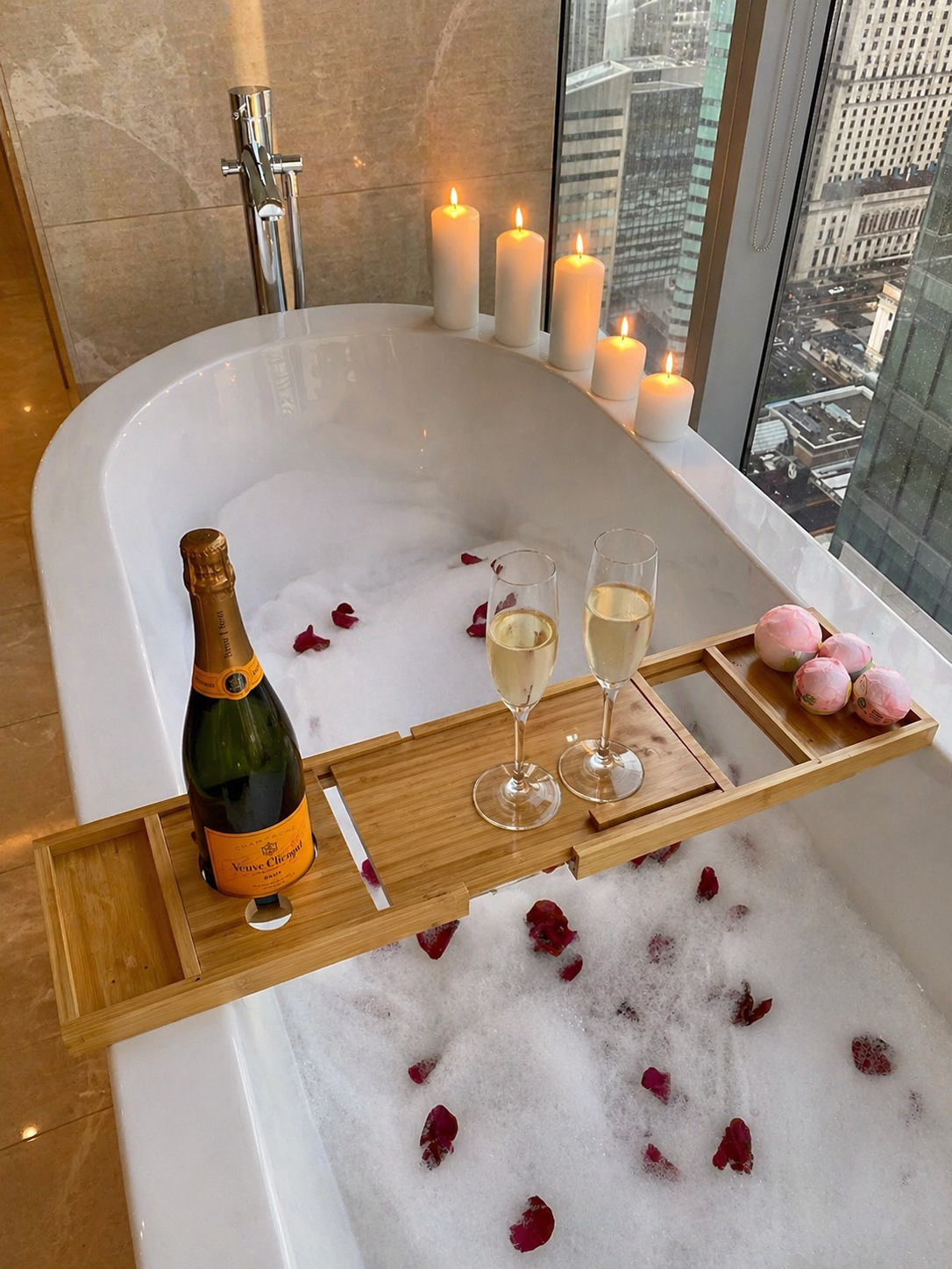 Paxon Bamboo Bathtub Tray