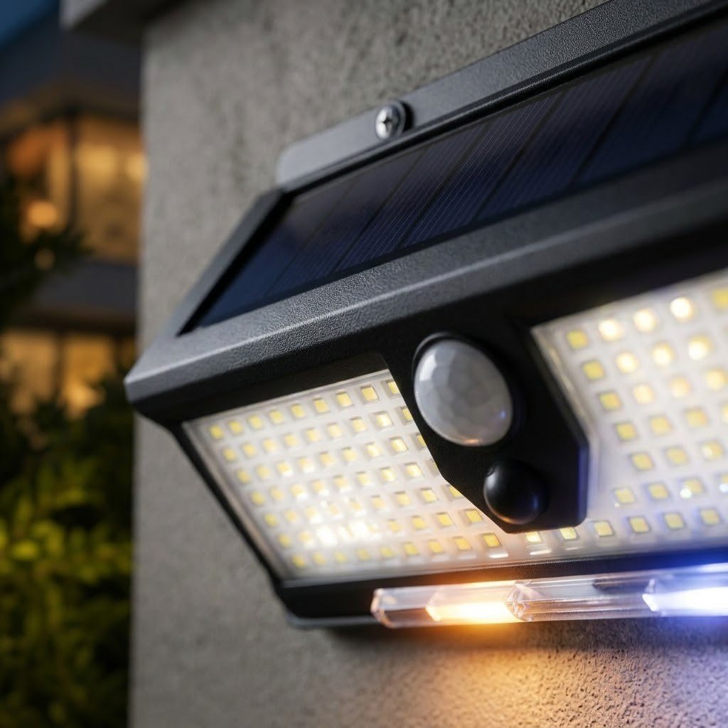 Vela Solar Security Light - 190 LED motion sensor wall light - product image 2