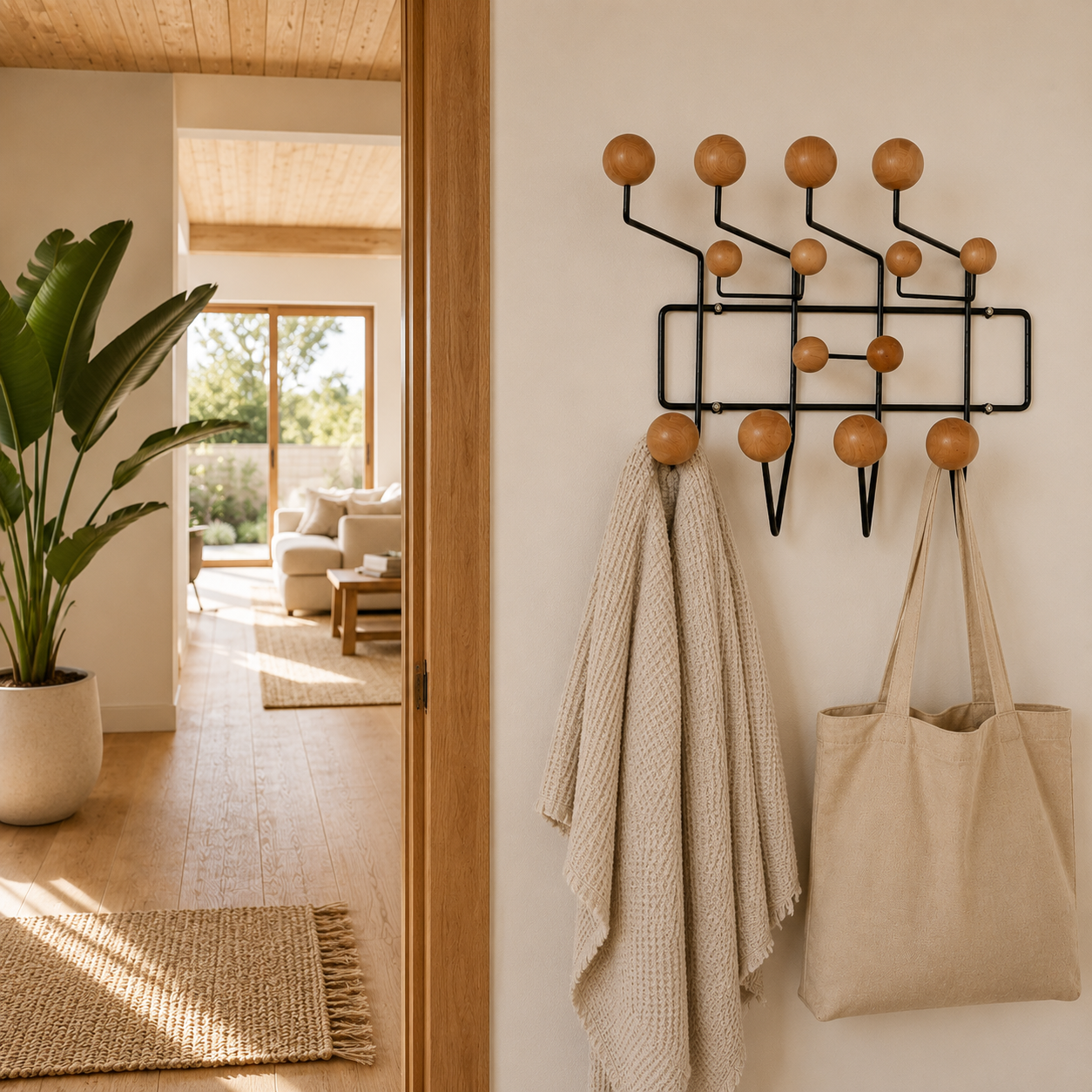 Wategos Wall Hook Rack shown in full product view