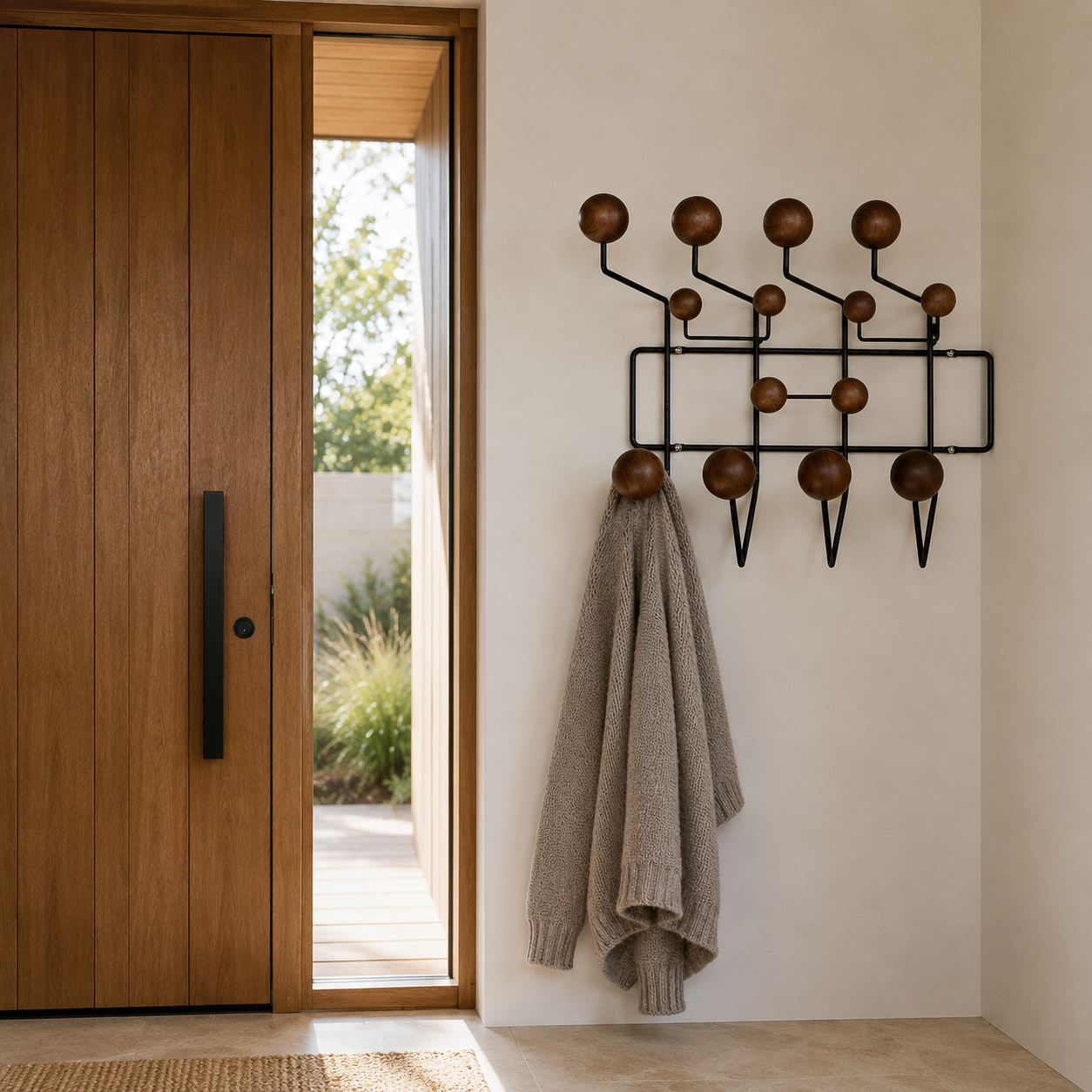 Wategos Wall Hook Rack in its curved silhouette design and an alternate colour option
