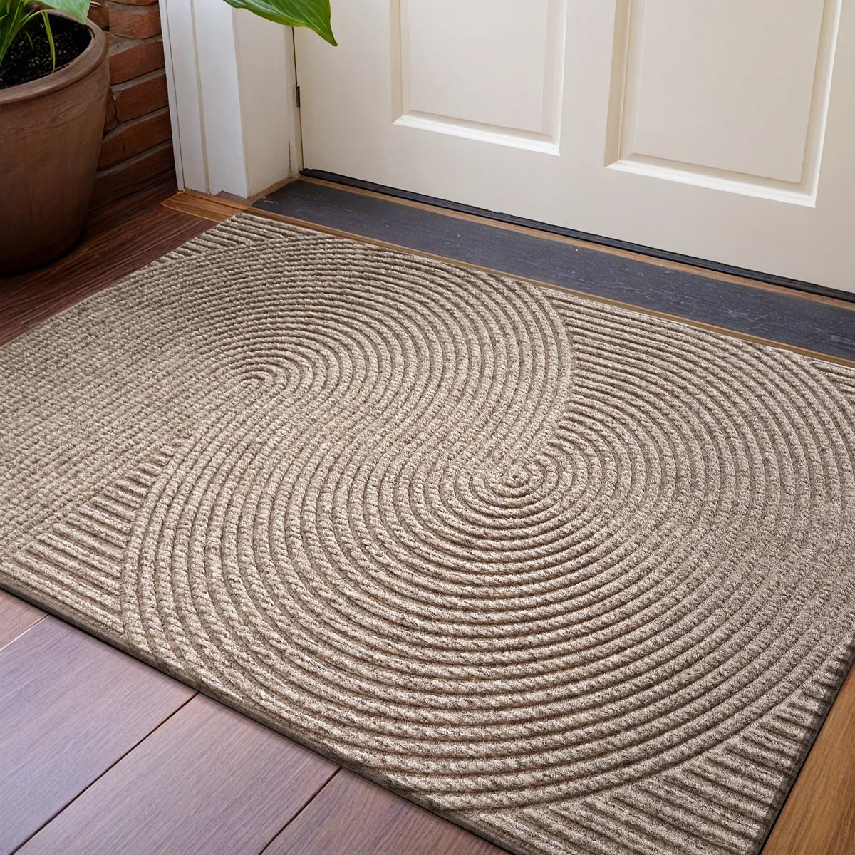 3D Groove Doormat | Anti-Slip Polyester Mat for Indoor & Outdoor Use 1