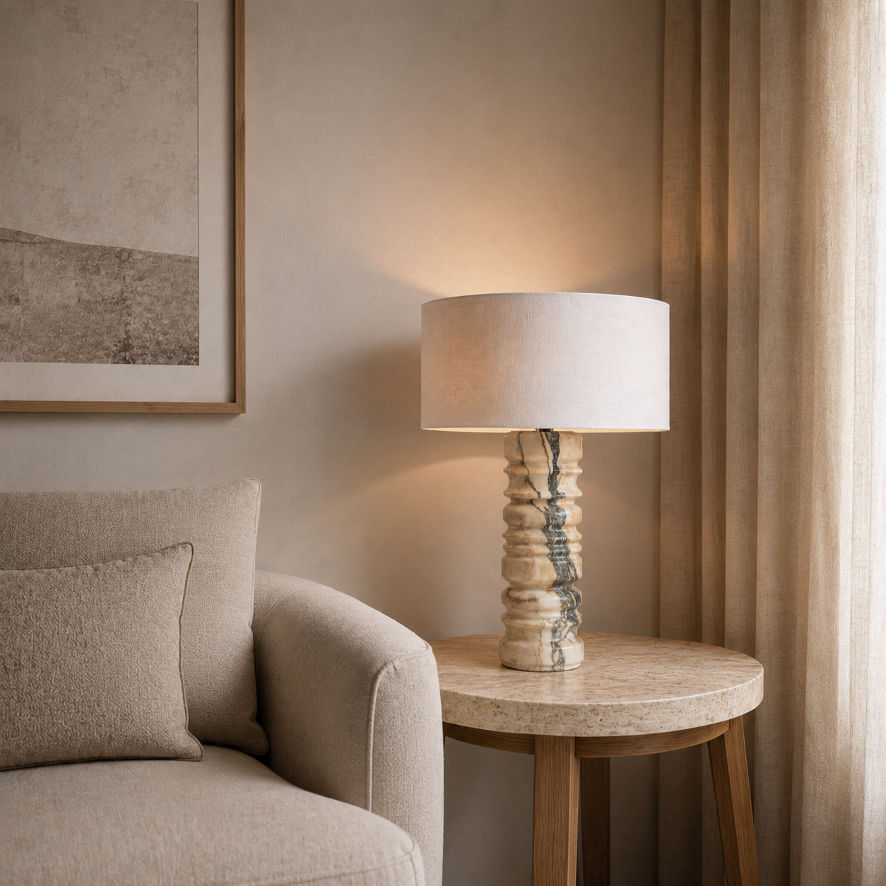Nori Marble Table Lamp