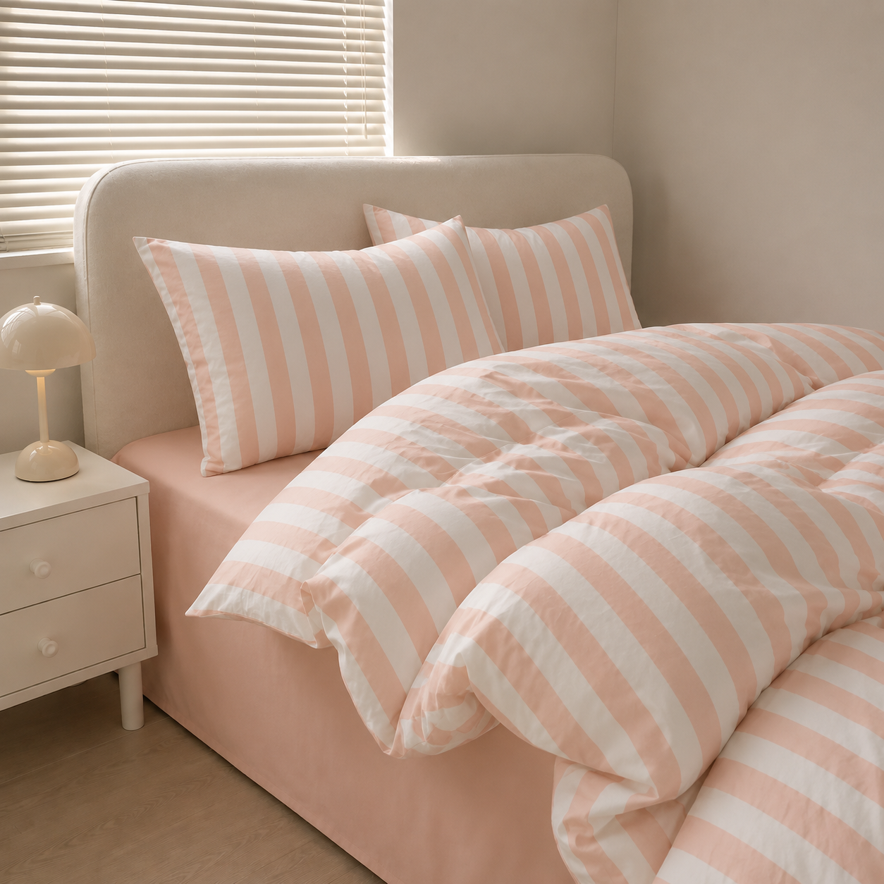 Noosa Striped Cotton Bedding Set with Doona Cover & Pillowcases