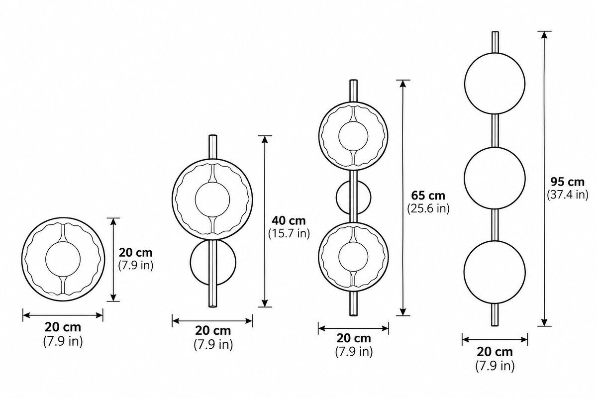 Kevi Nordic Round Wall Light