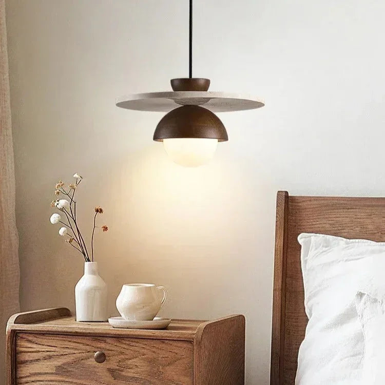 Alira | Pendant Lighting with Natural Wood Finish & Energy-Efficient LED | Stylish Hanging Lights for Cozy Spaces 0