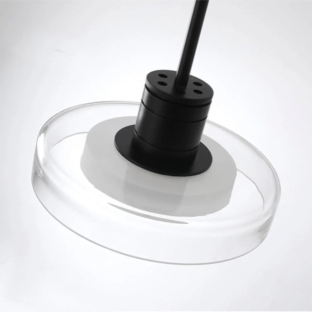 Amelie Collection | Glass Pendant Light with French-Inspired Design | Durable Metal & Acrylic for Elegant Kitchen Illumination 0