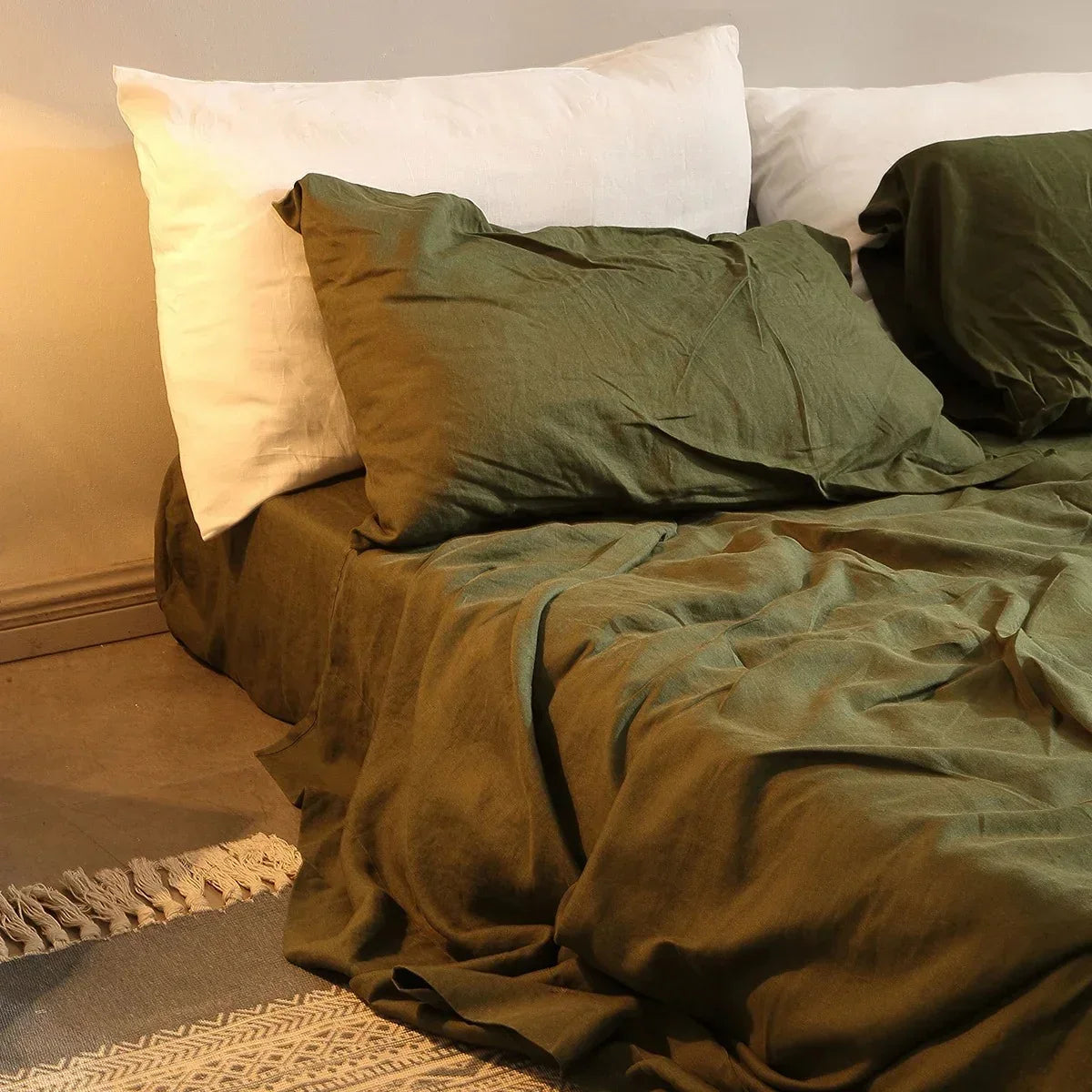 Annie Collection | Linen Bedding Set with Matching Pillowcases | Cozy and Chic Design for Modern Bedrooms 7