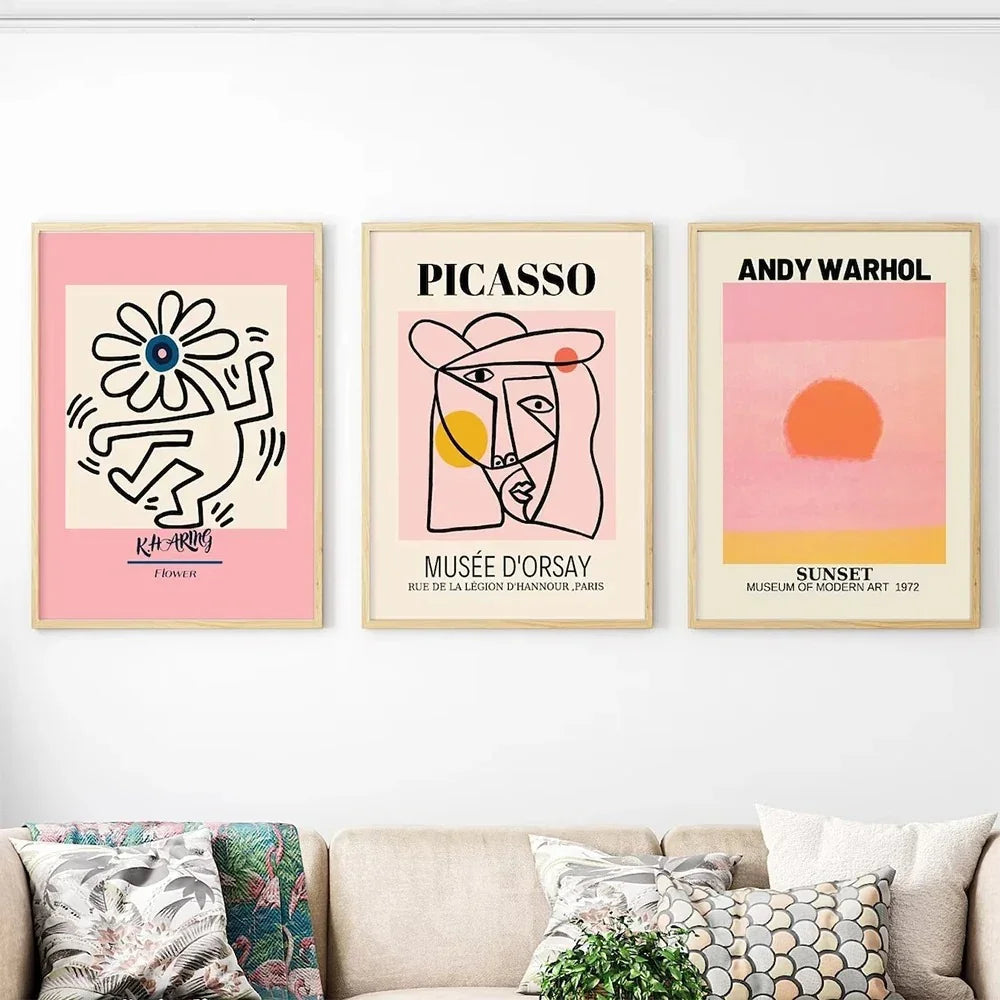 Art Legends Collection | Framed Wall Art Set with Iconic Designs | Stylish Wall Decor for Home and Office 1