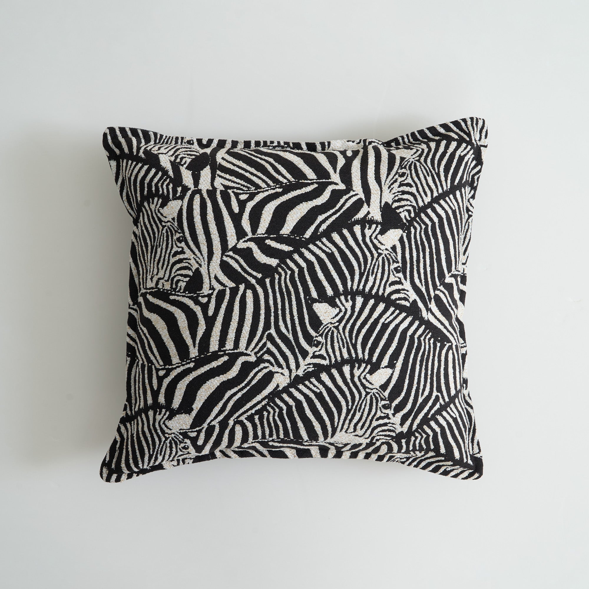 Artistic Home Decor | Modern Art Cushion Cover with Hidden Zipper | Cozy Black & White Design for Stylish Interiors 9