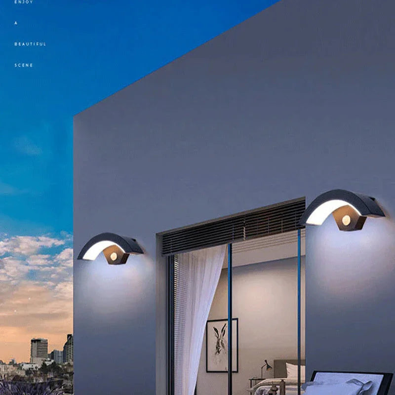 Astrid Collection | Outdoor Wall Lantern with Motion Sensor | Elegant Black Design for Patios and Gardens 5