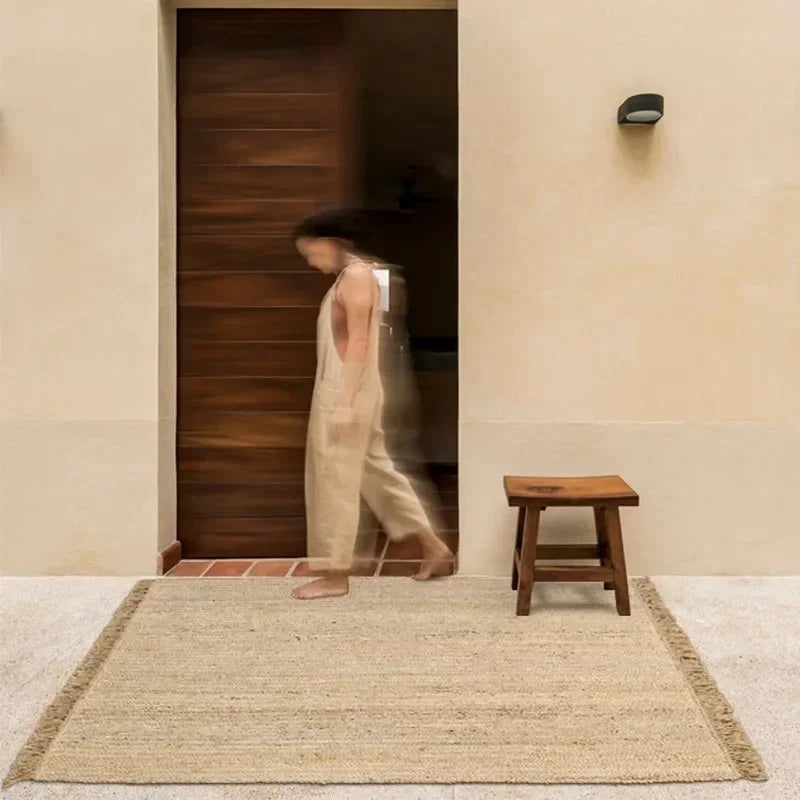Avalon Collection | Jute Rug with Stylish Tassels | Hand-Woven & Eco-Friendly for Modern Living Spaces 5