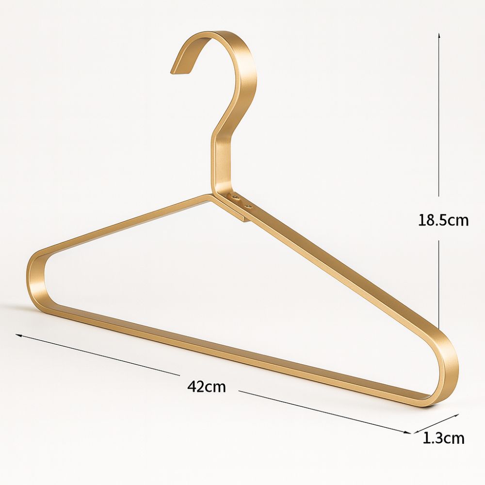Alloy Slimline Clothes Hangers with Anti-Slip Design | Space-Saving Solution for Organized Garments 2