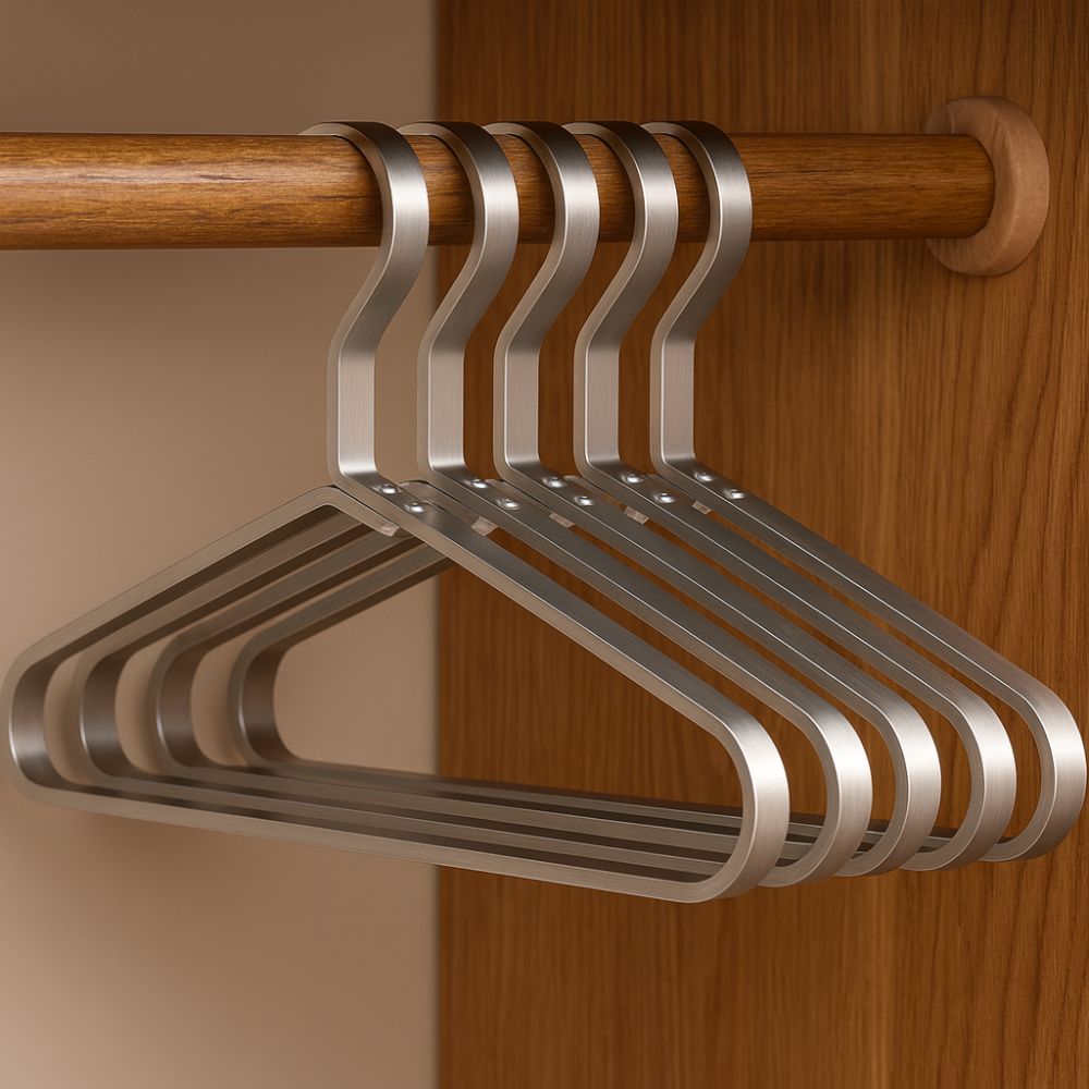 Alloy Slimline Clothes Hangers with Anti-Slip Design | Space-Saving Solution for Organized Garments 7