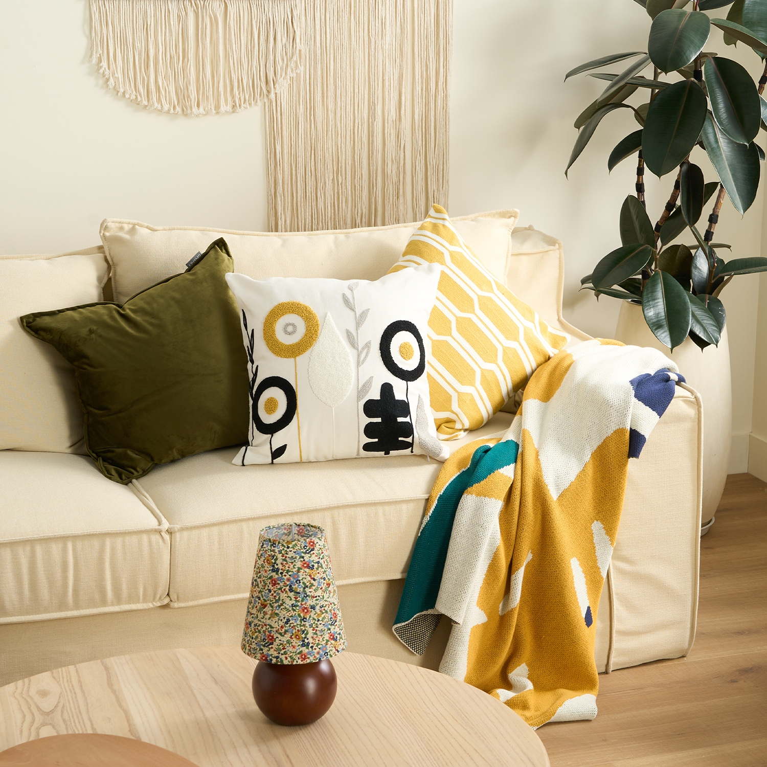 Blossoms Collection | Tufted Cushion Cover with Hidden Zipper | Soft Fabric for Ultimate Comfort 2