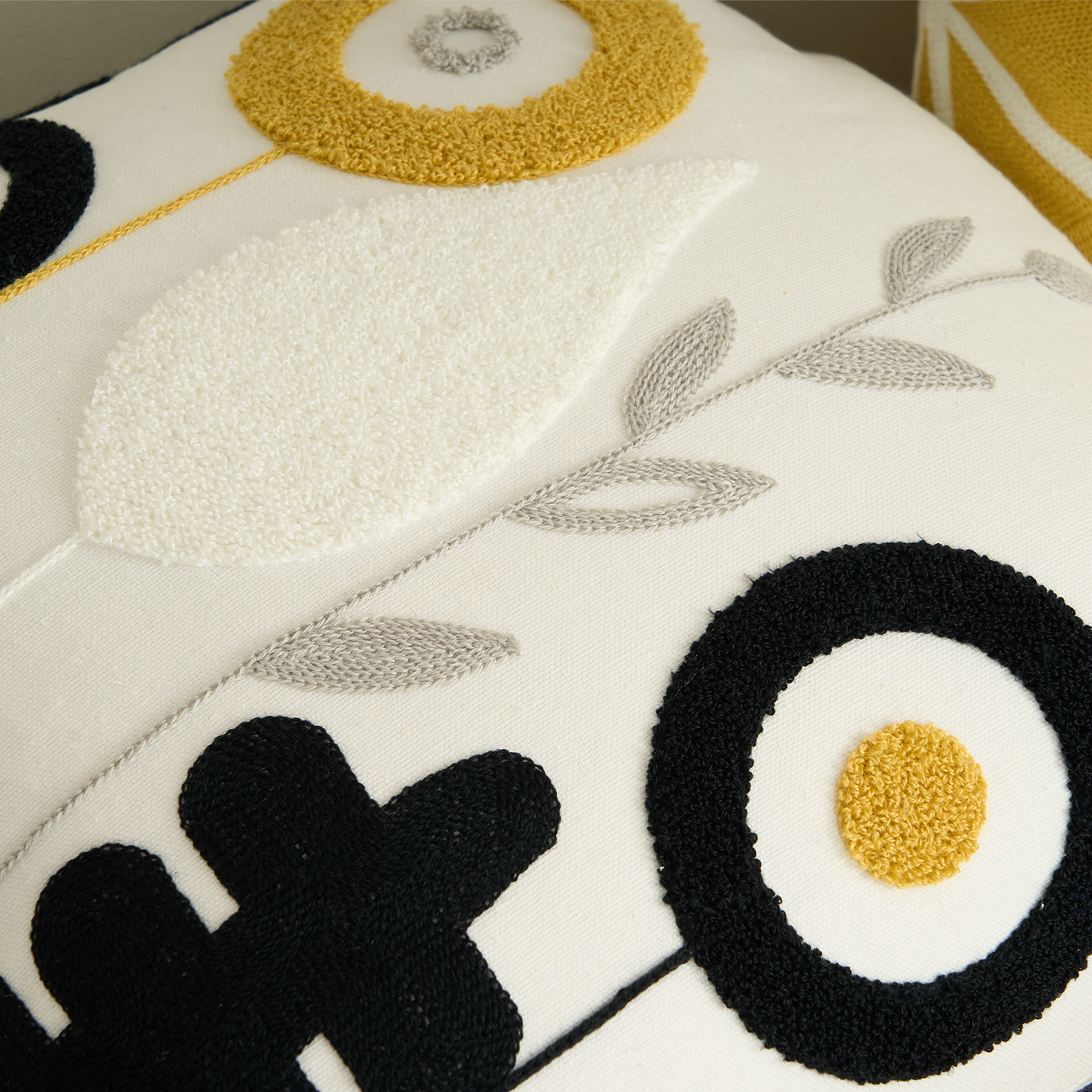 Blossoms Collection | Tufted Cushion Cover with Hidden Zipper | Soft Fabric for Ultimate Comfort 5