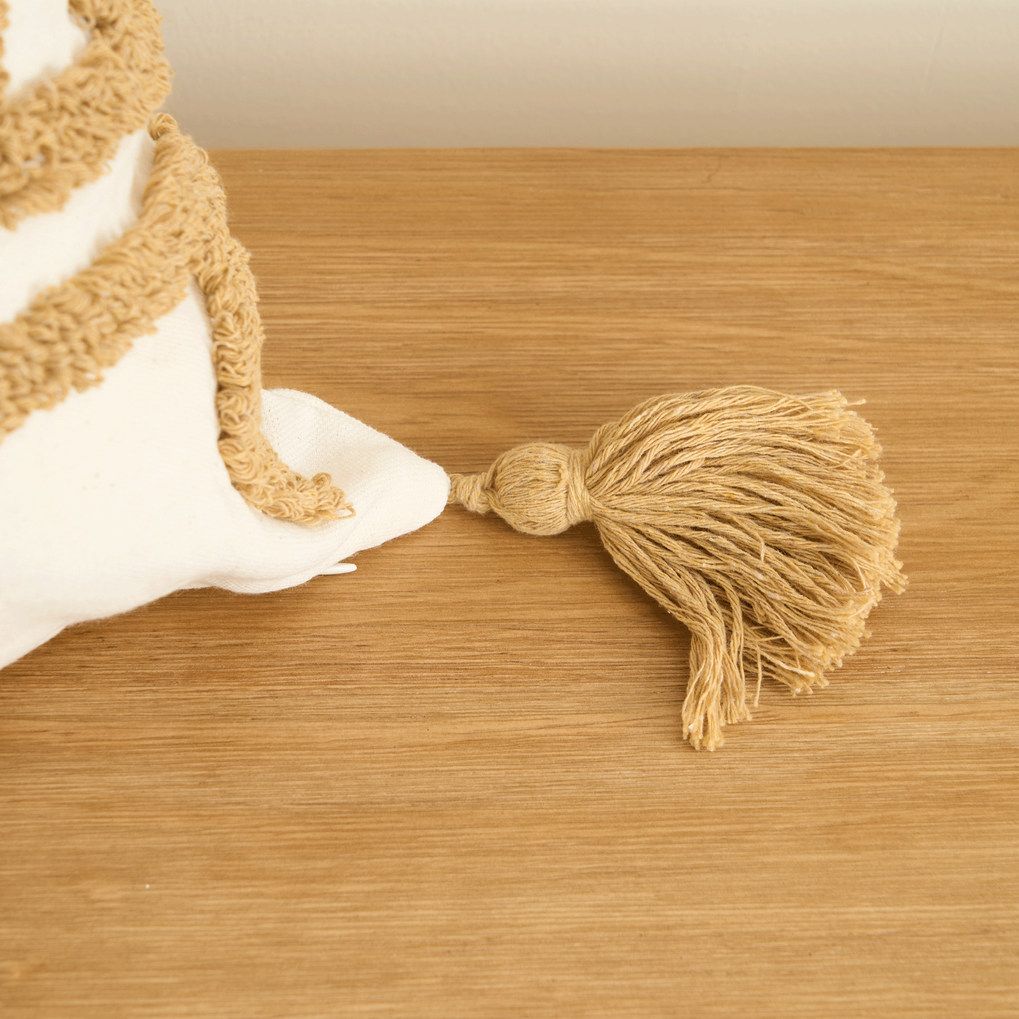Bohemian Charm | Plush Cushion Cover with Tassels | Cozy Home Decor Accent 3