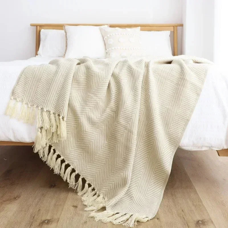 Butterscotch Collection | Cozy Throw Blanket with Vibrant Design | Soft Polyester-Cotton Blend for Ultimate Comfort 2