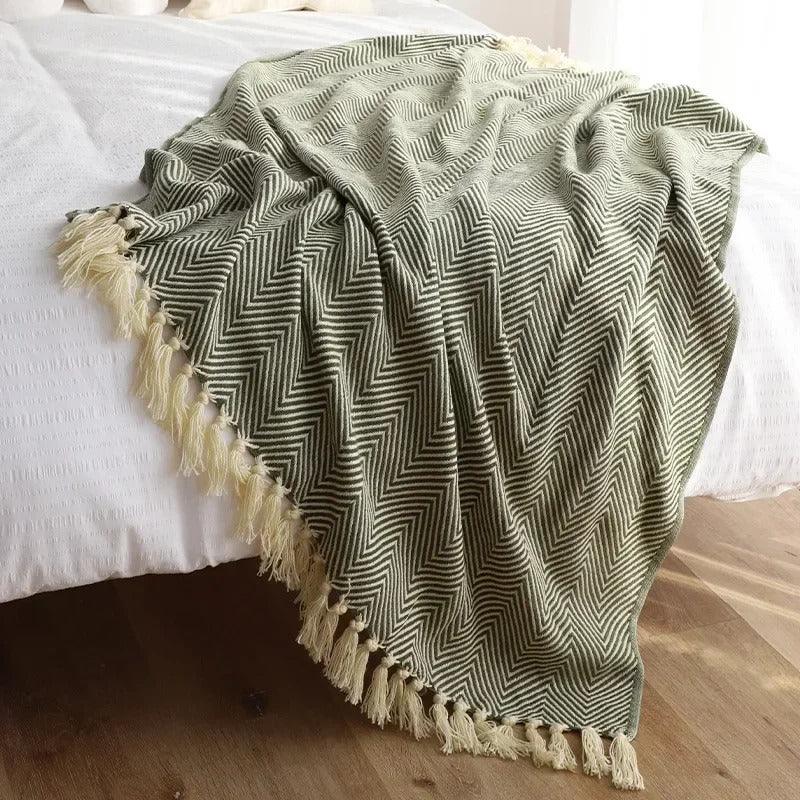 Butterscotch Collection | Cozy Throw Blanket with Vibrant Design | Soft Polyester-Cotton Blend for Ultimate Comfort 4
