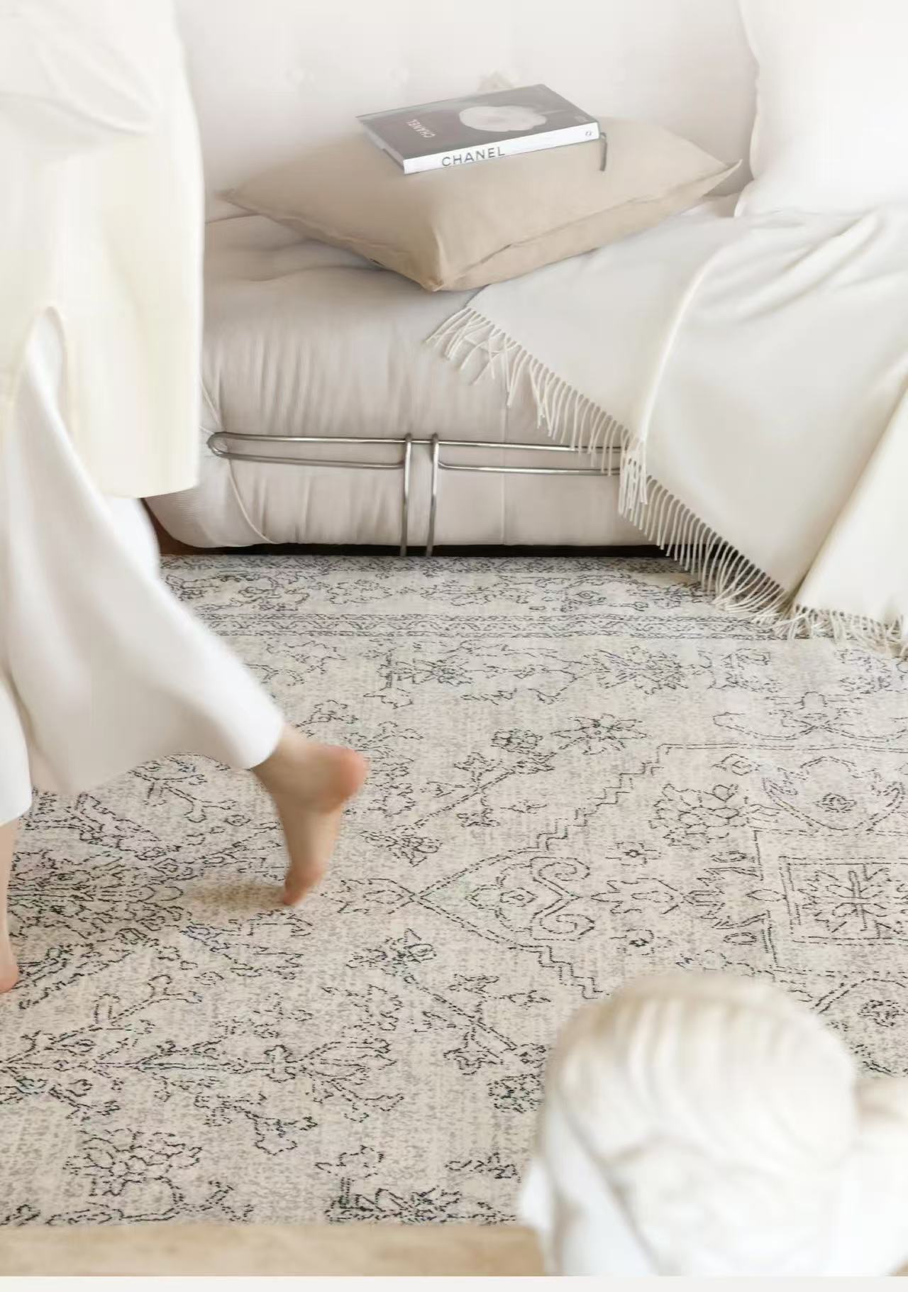 Byron Wildflower | Area Rug with Floral Pattern & Water-Repellent Design | Elegant Living Room Rugs for Versatile Home Décor 5