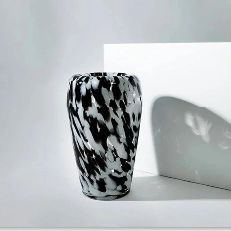 Caoimhe | Glass Flower Vase with Unique Spotted Design | Elegant Clear Decor for Stunning Floral Arrangements 1