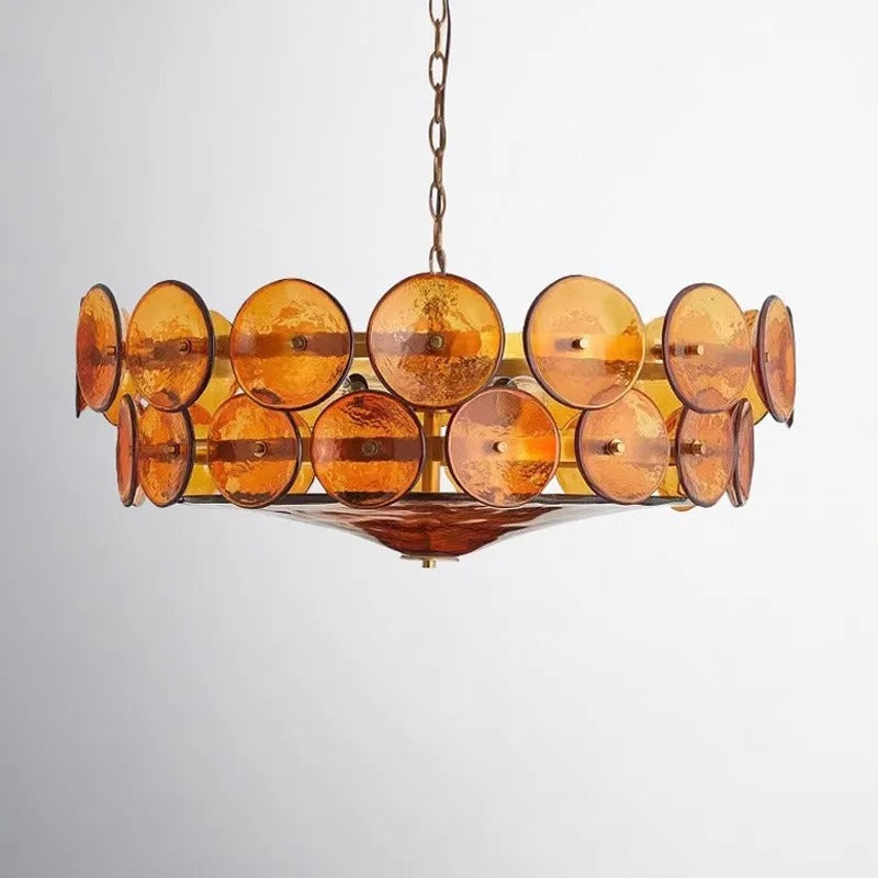 Clara Collection | Modern Chandelier Light with Vibrant Glass Stones | Postmodern Design for Elegant Dining Ambiance 7
