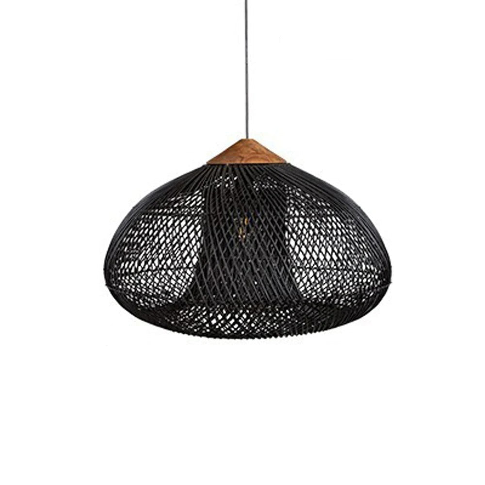 Coastal Elegance | Rattan Pendant Light with Adjustable Height | Stylish Ambiance for Dining and Kitchen 0