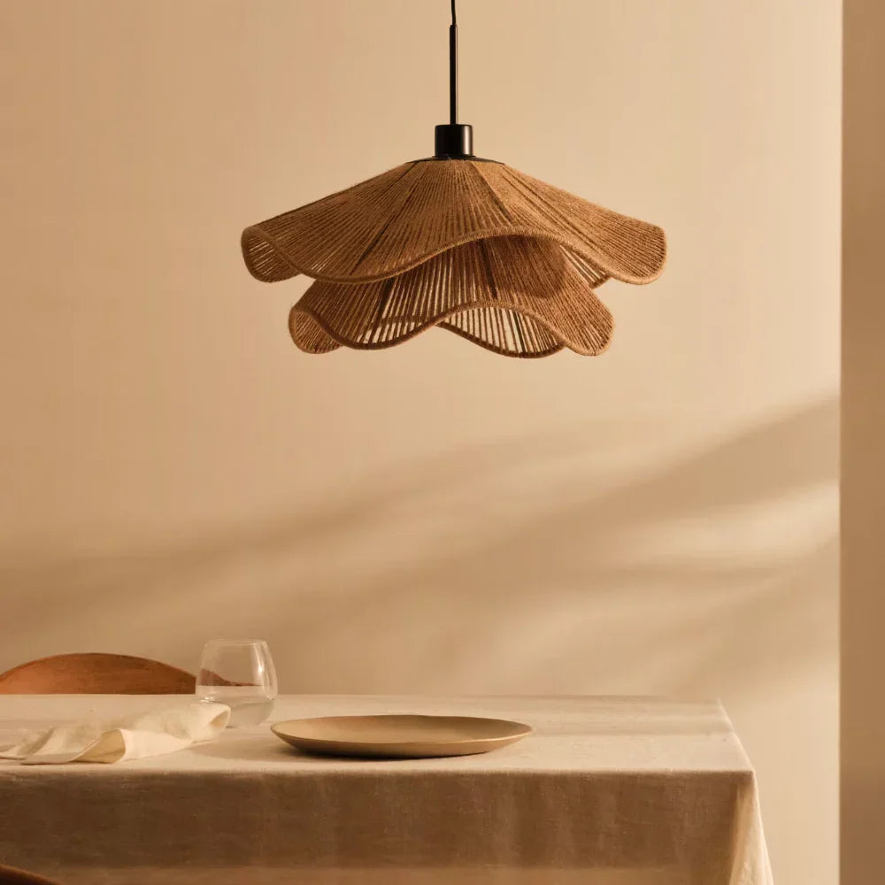 Coral Cove | Boho Pendant Lighting with Natural Jute Finish | Rustic Charm for Any Room 2