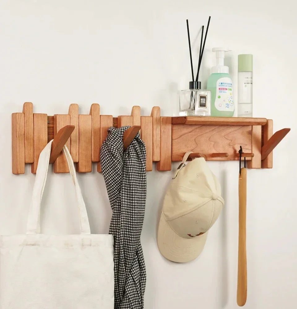 Creative Collection | Wall Mounted Coat Rack with Piano Key Design | Stylish Solid Wood Hooks for Organized Spaces 5