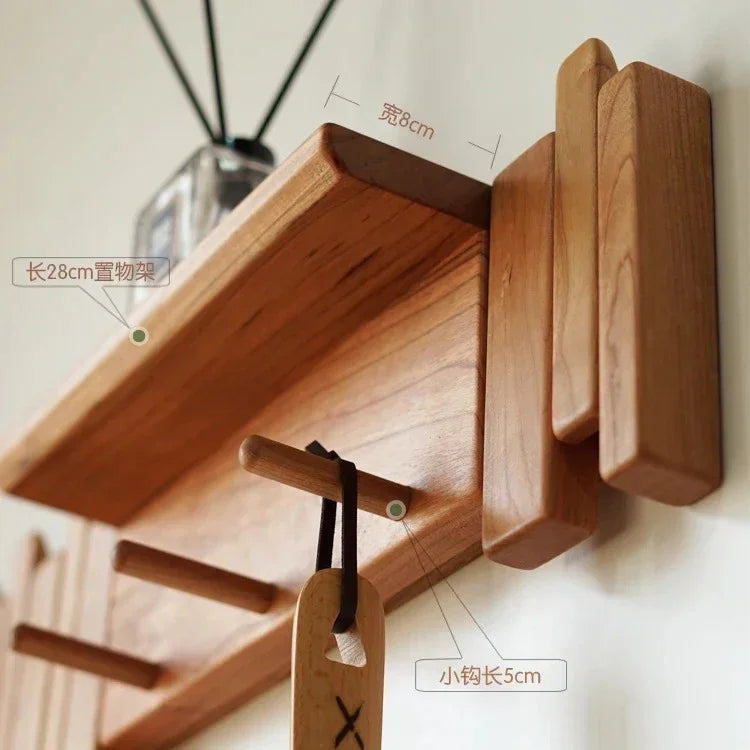 Creative Collection | Wall Mounted Coat Rack with Piano Key Design | Stylish Solid Wood Hooks for Organized Spaces 6