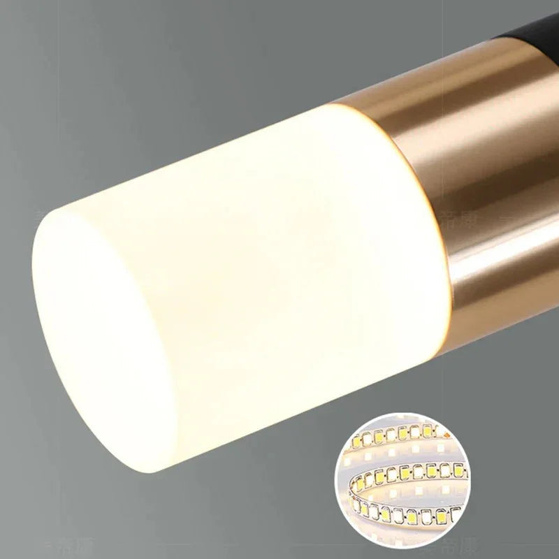 Danielle Collection | Black Pendant Light with Adjustable Brightness | Modern Kitchen Pendant Lighting for Stylish Home Decor 6