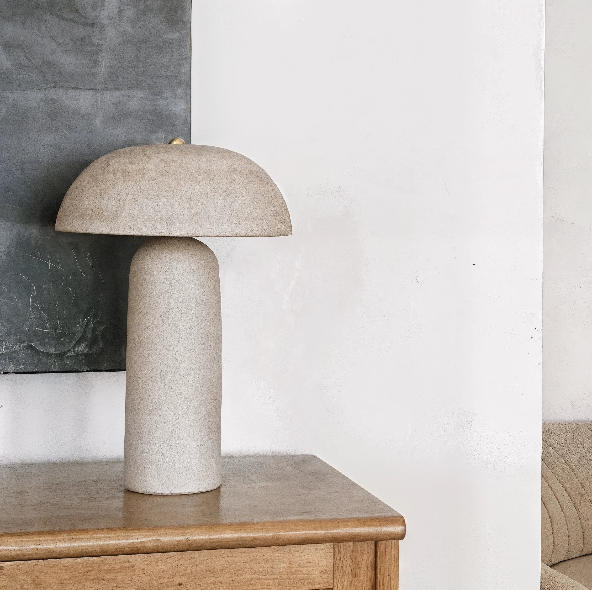 Dès Màrmols | Ceramic Table Lamp with Minimalist Design | Soft Warm Lighting for Cozy Ambiance 3