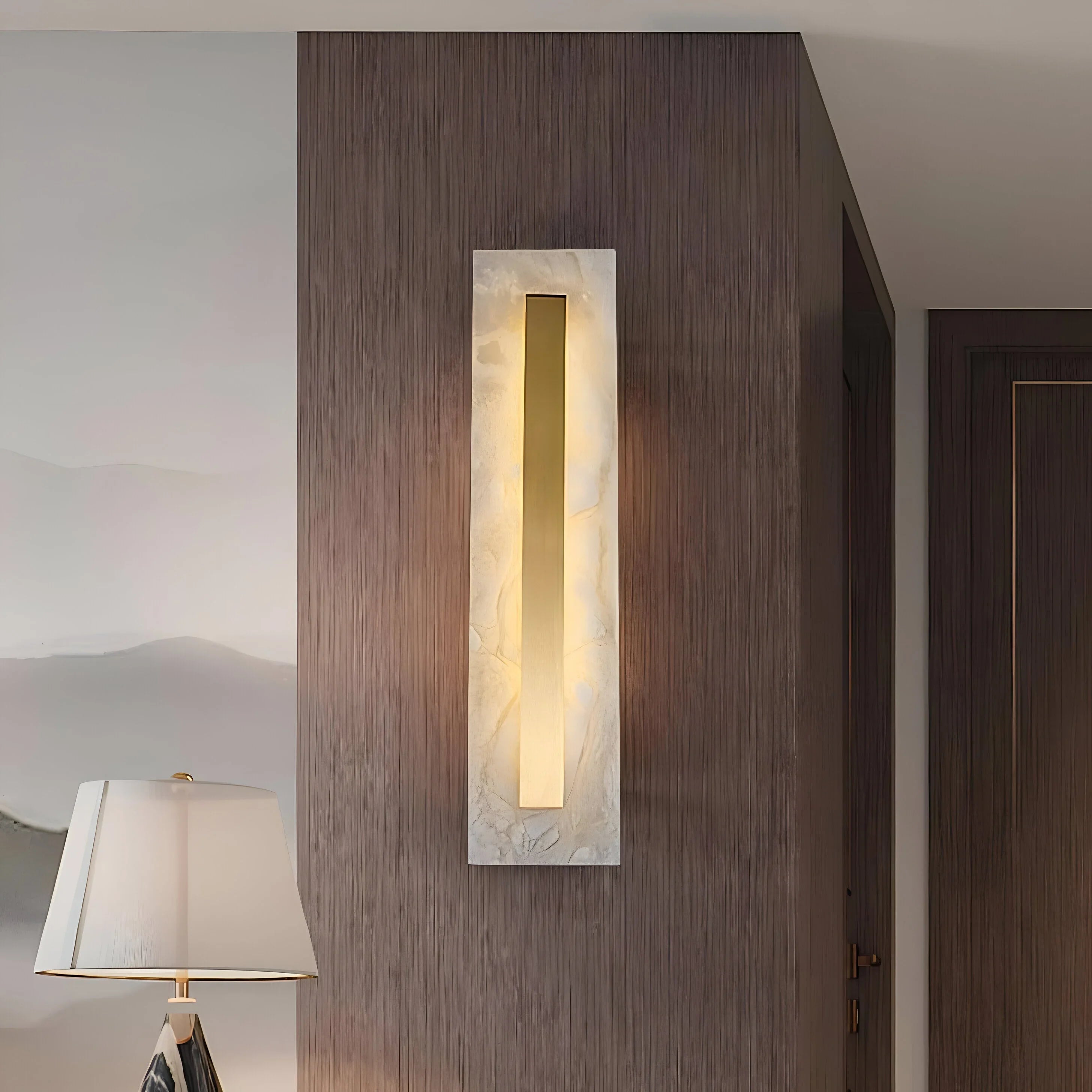 Designer Marble Wall Lamp | Integrated LED Sconce Lighting for Elegant Ambiance 2