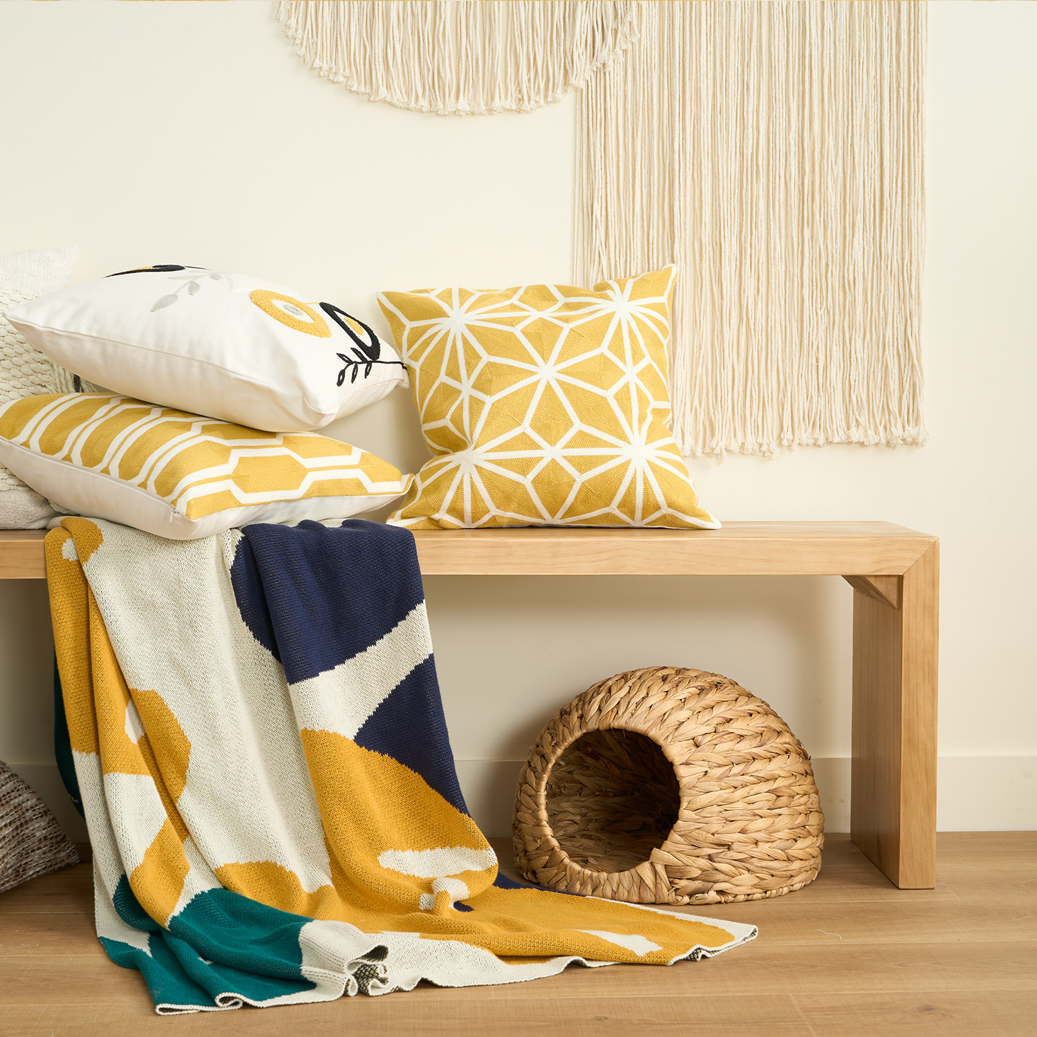 Diamond Tiles | Cushion Cover with Luxurious Soft Fabric | Stylish Upgrade for Cozy Comfort 2