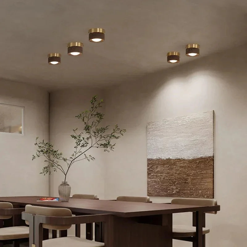 Dulce Collection | Ceiling Light Fixture with Elegant Wood Design | Minimalist Spotlight for Stylish Interiors 3