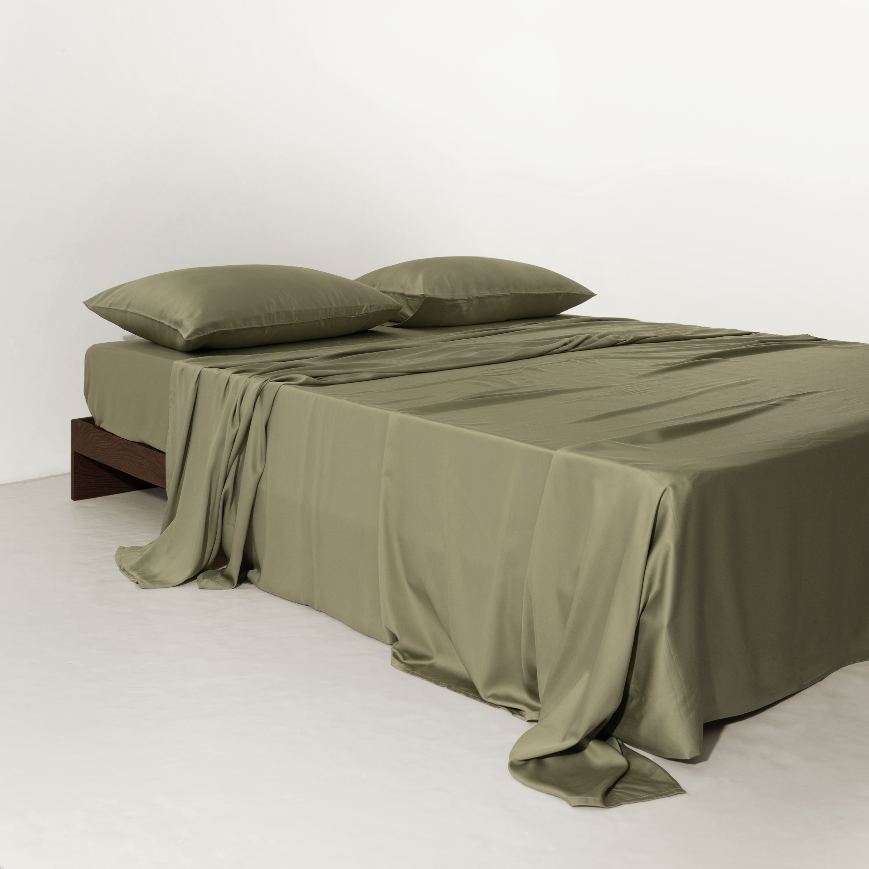 Eco Haven Bamboo Sheet Set styled in a calming bedroom
