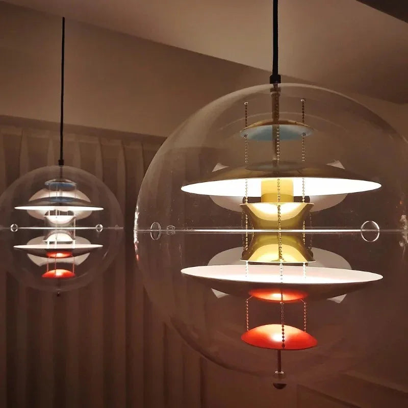 Elegant Acrylic Pendant Light | Sleek Globe Design with Warm LED Glow | Modern Hanging Lights for Sophisticated Spaces 4