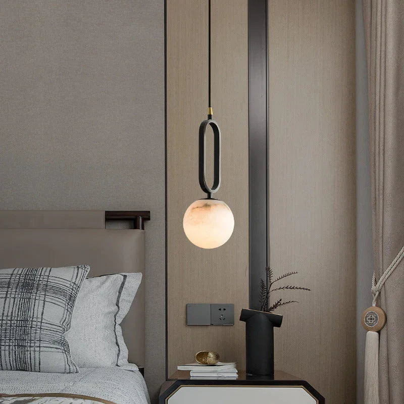 Elegant Alabaster Pendant Lighting with Dimmable Feature | Modern Design for Cozy Ambiance 2