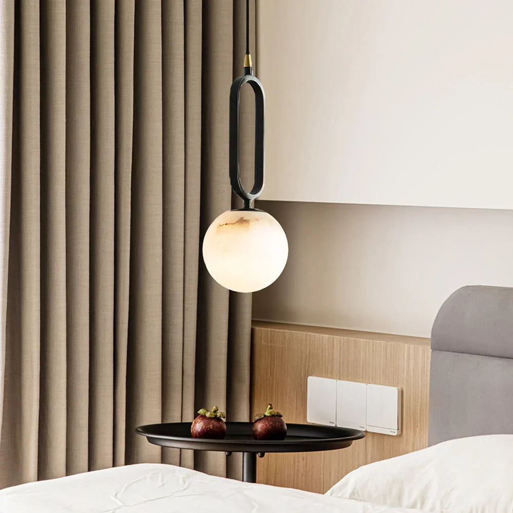 Elegant Alabaster Pendant Lighting with Dimmable Feature | Modern Design for Cozy Ambiance 3