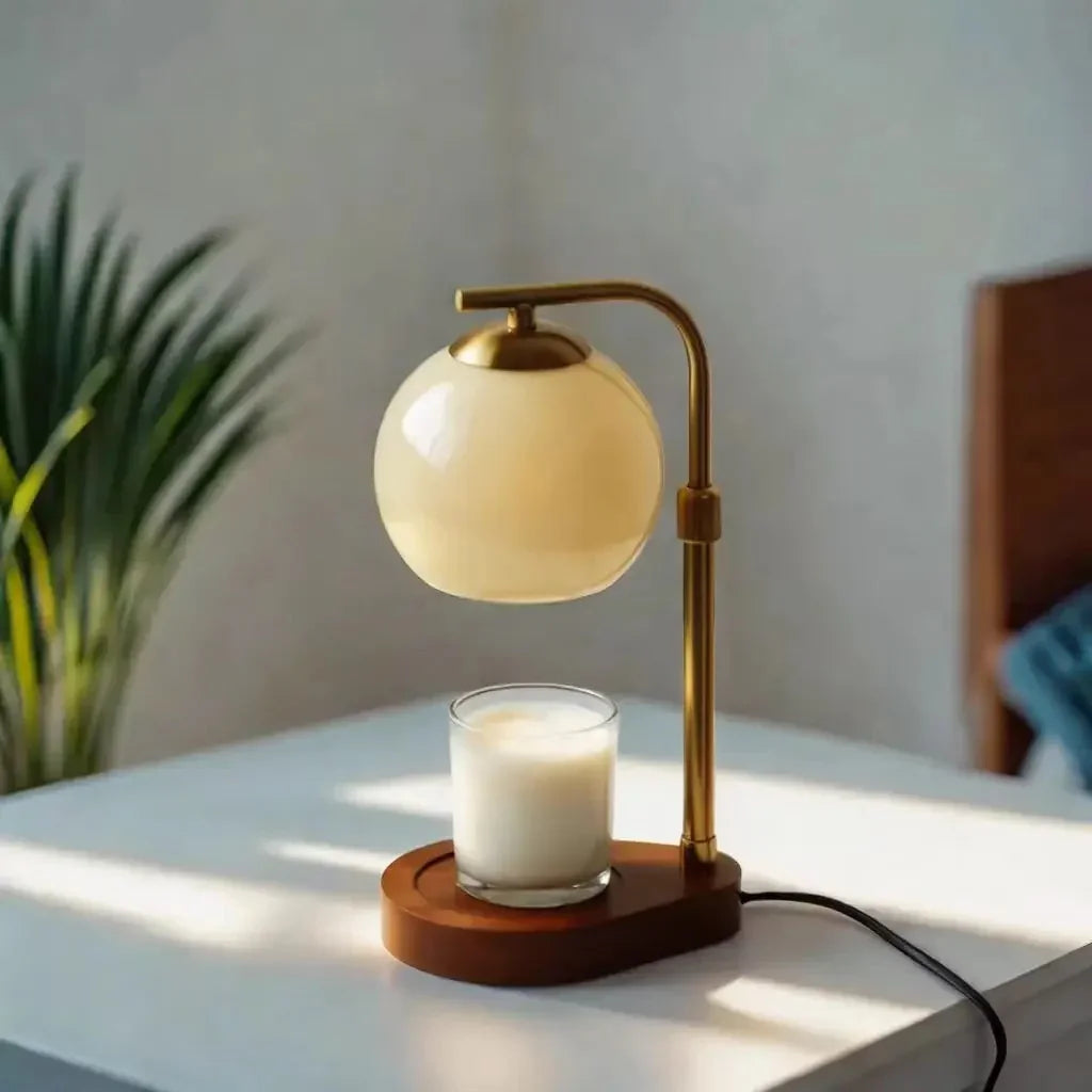 Elegant Candle Warmer Lamp with Ambient Light | Cozy Atmosphere for Any Room 1