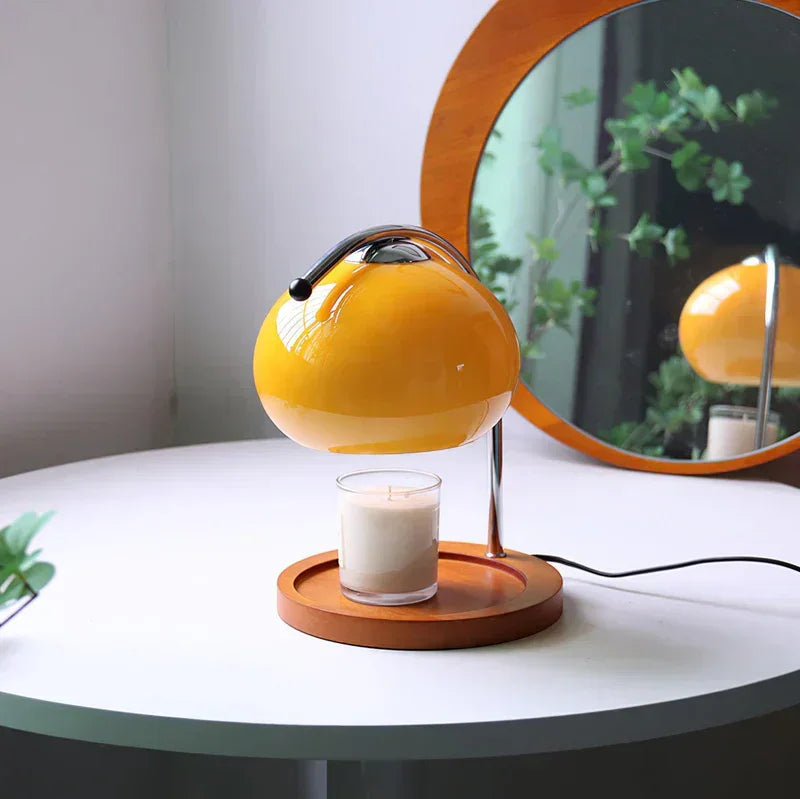 Elegant Candle Warmer Lamp with Ambient Light | Multifunctional Table Lamp for Cozy Atmosphere 0