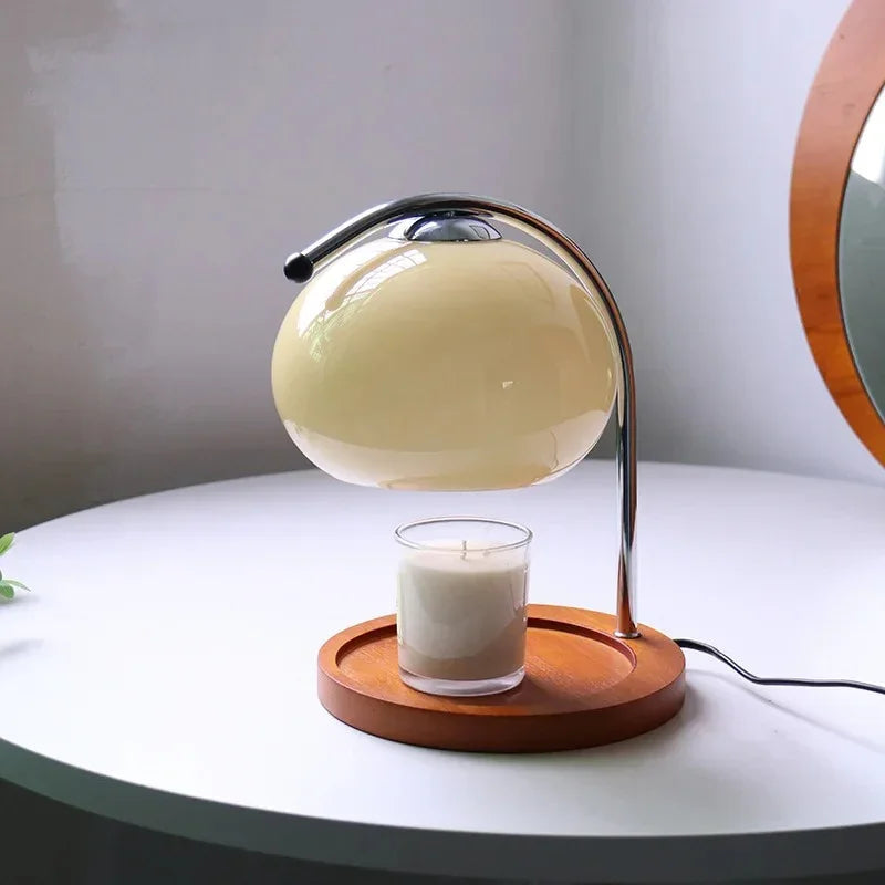 Elegant Candle Warmer Lamp with Ambient Light | Multifunctional Table Lamp for Cozy Atmosphere 7