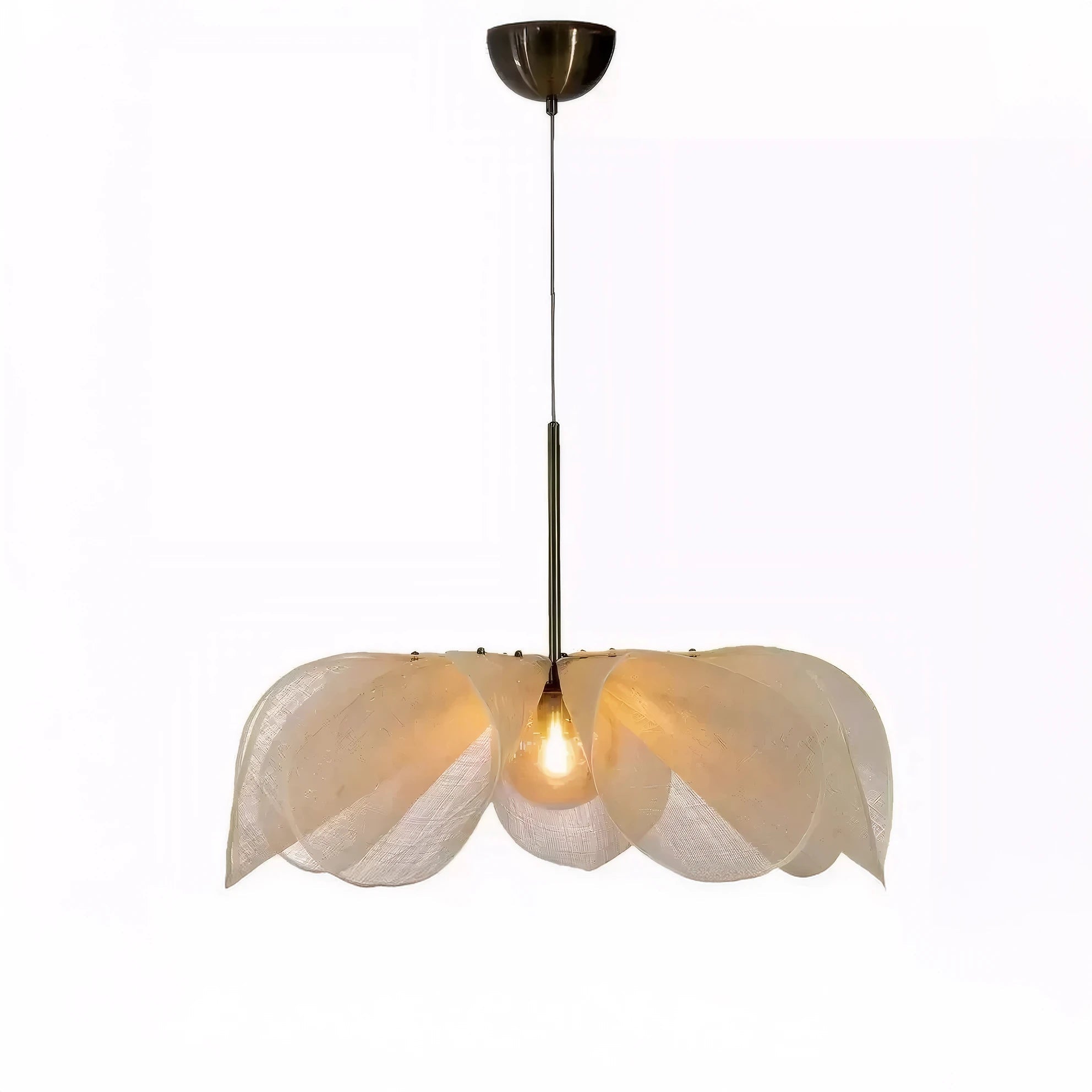 Elegant Ceiling Lamp | Soft Fabric Design with Adjustable Height | Cozy Lighting for Dining Room and Interiors 5