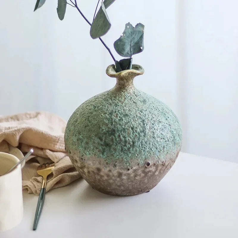 Elegant Ceramic Vase with Unique Bubble Glaze | Stunning Decor Accent for Home 3