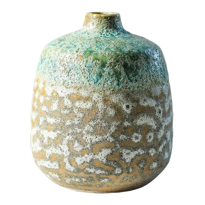 Elegant Ceramic Vase with Unique Bubble Glaze | Stunning Decor Accent for Home 5