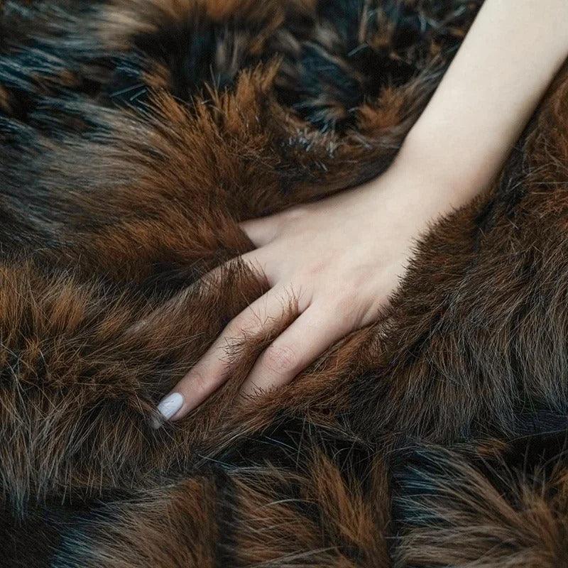Elegant Comfort | Throw Blanket with Ultra-Soft Faux Fur | Versatile Cozy Decor for Home 5